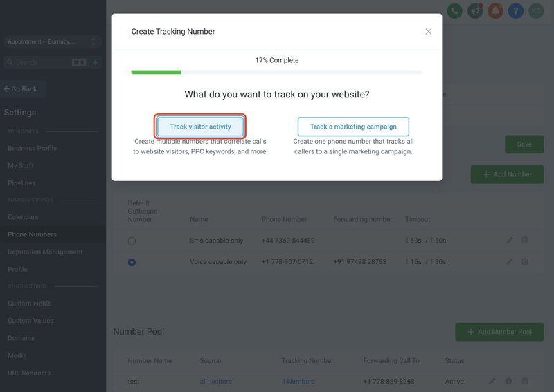 Track Visitor Activity