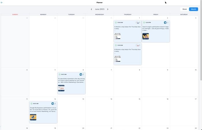 Megavision Social Media Planner