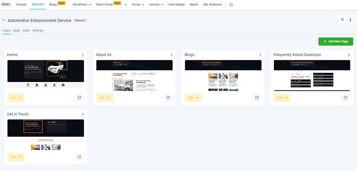 Megavision Website Builder