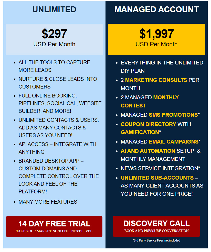 Megavision Pricing Plans