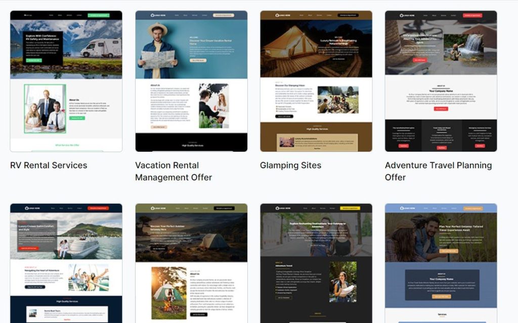 Travel and Hospitality Website Template