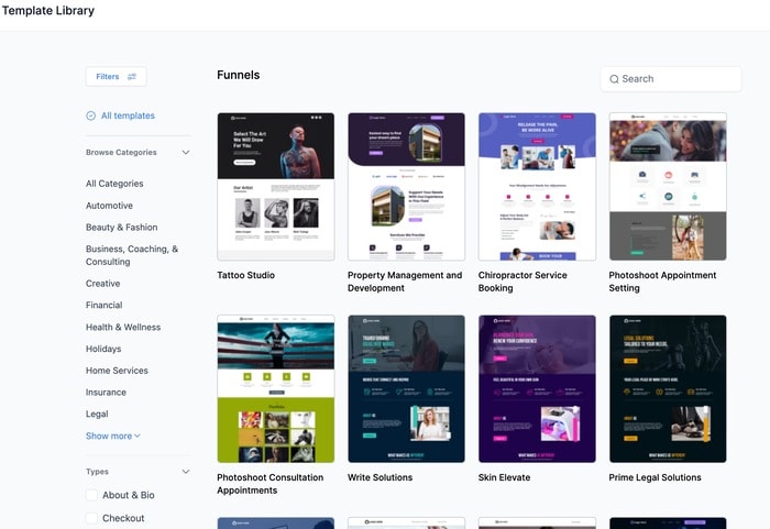 Marketing Funnel Templates