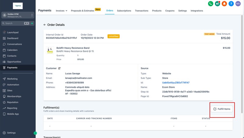 eCommerce Fulfillment