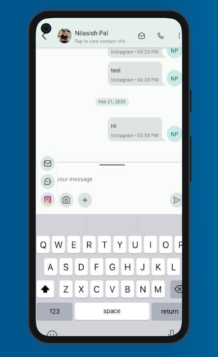 Call and Send Messages from Mobile