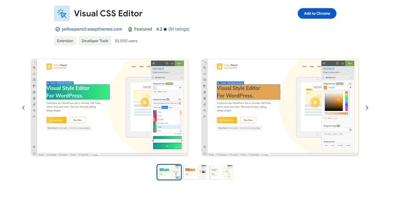 Dashboard Visual CSS Editor