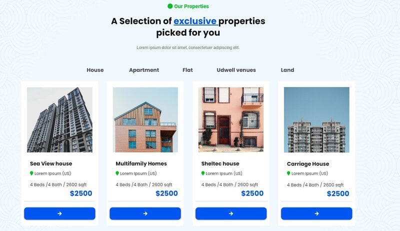 Properties Website Template
