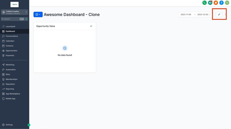 Dashboard Clone