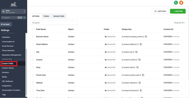 Custom Fields