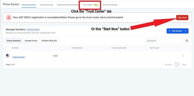 SMS Verification Trust Center
