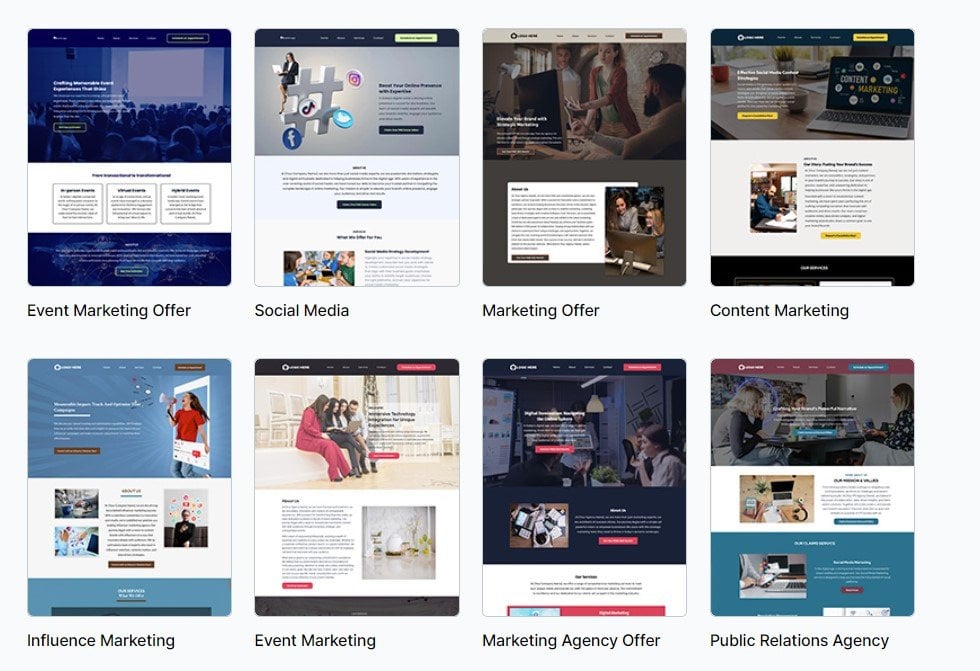 Marketing Agency Website Templates