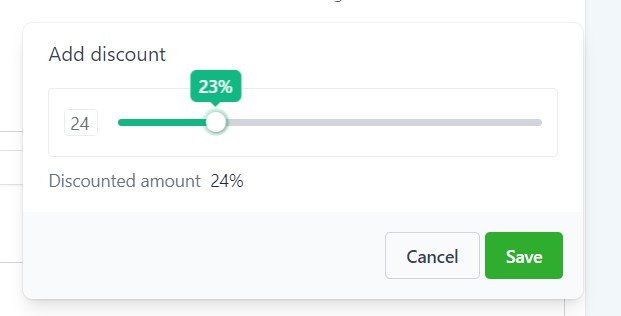 Save Invoice after adding discount
