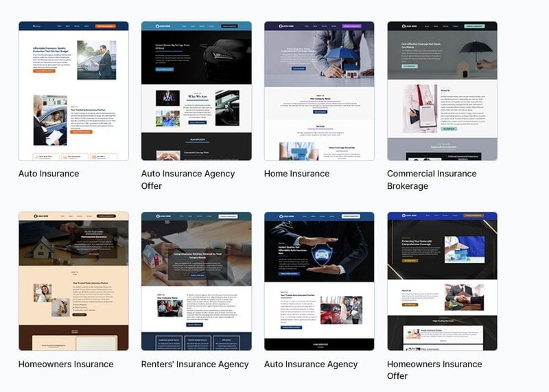 Insurance Website Templates