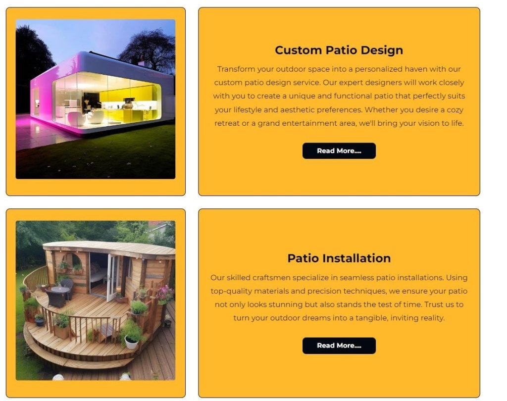 Patio Website