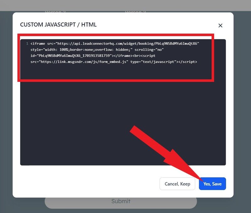 Custom Javascript