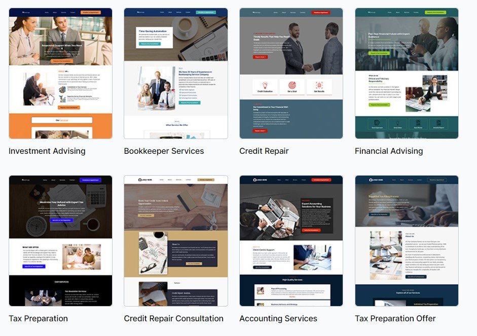 Financial Website Templates