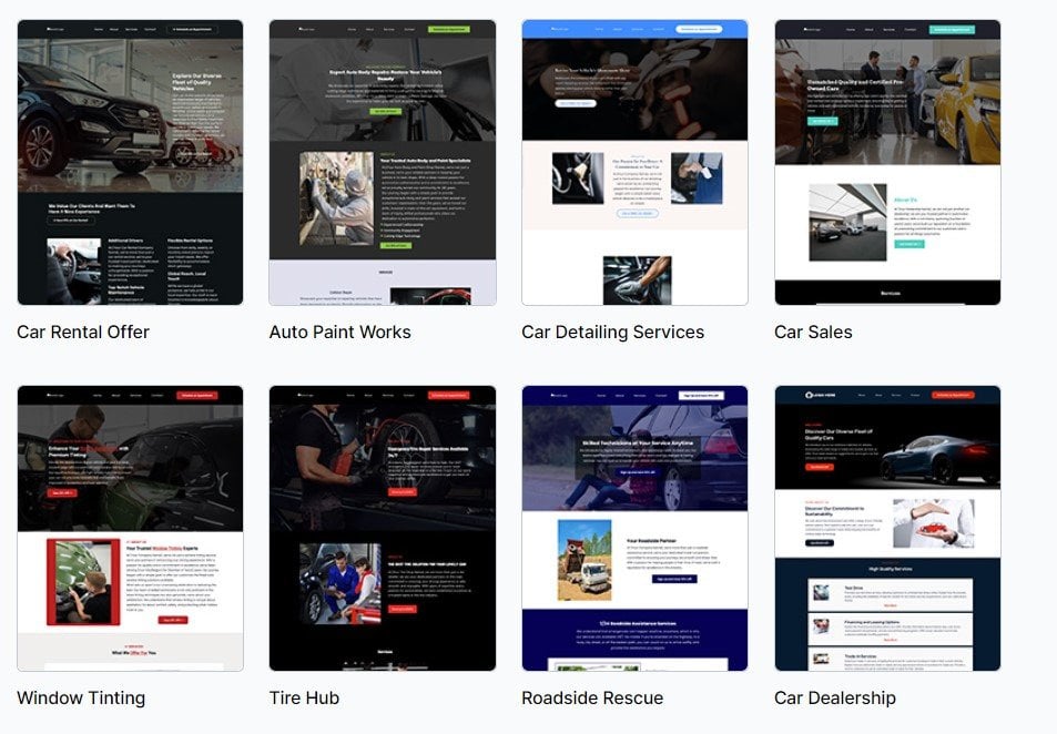 Automotive Website Templates