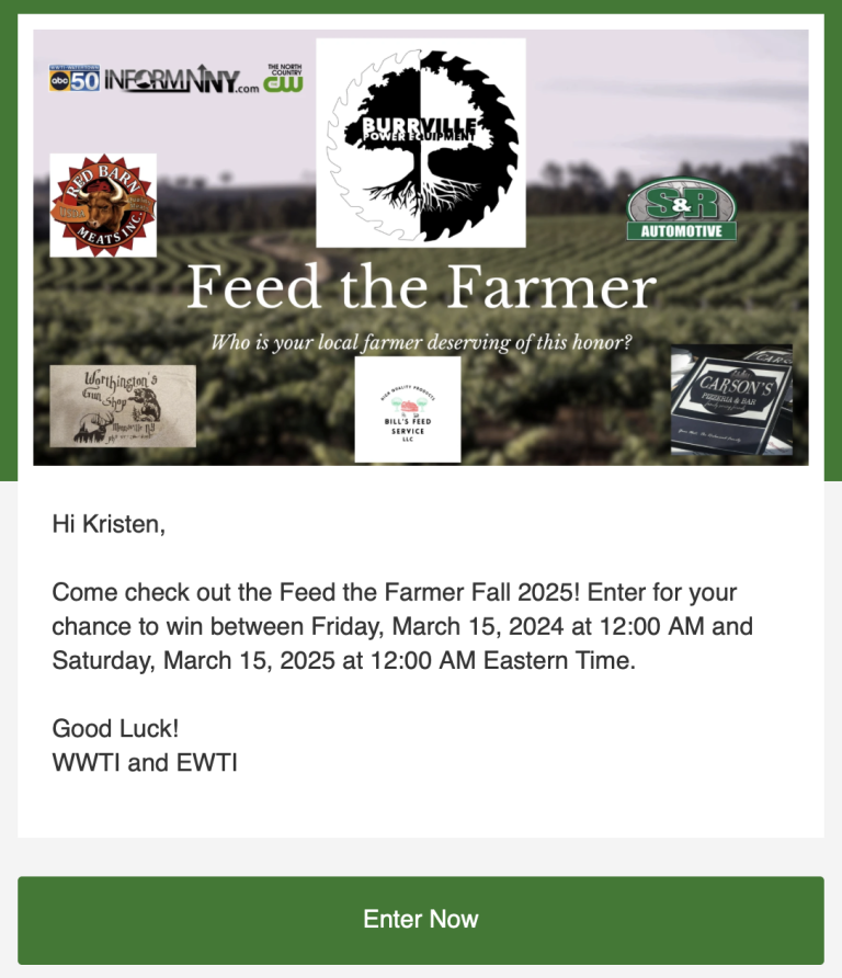 Feed the Farmer Eamil